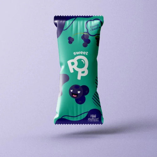 10 ks SweetPop RAW lízátka z datlí – černý rybíz