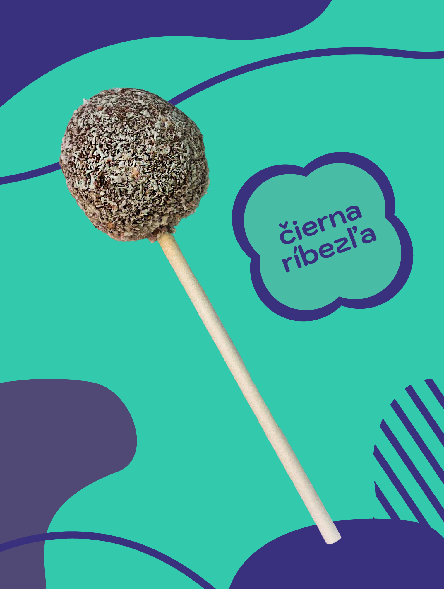 Sweet Pop černý rybíz RAW lízátko 30 g