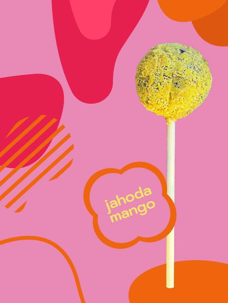 Sweet Pop jahoda–mango RAW lízátko 30 g