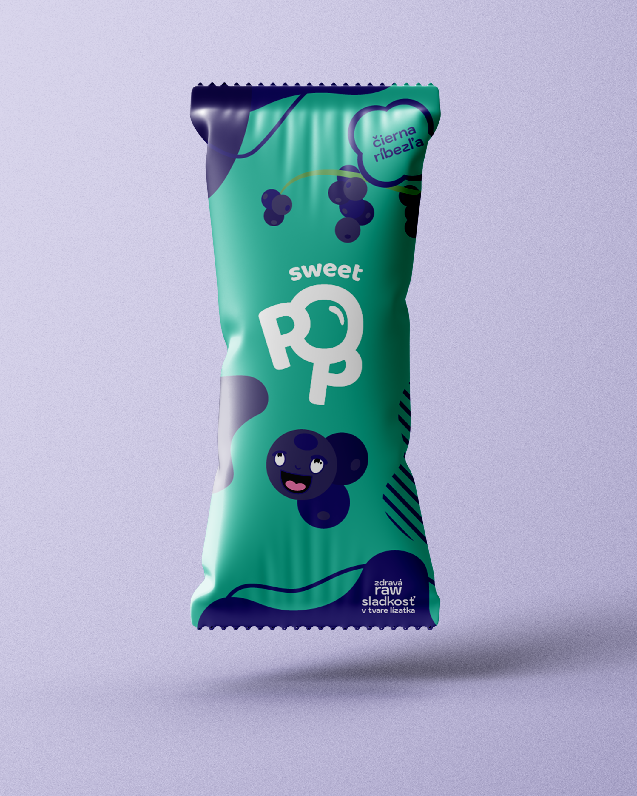 Sweet Pop černý rybíz RAW lízátko 30 g