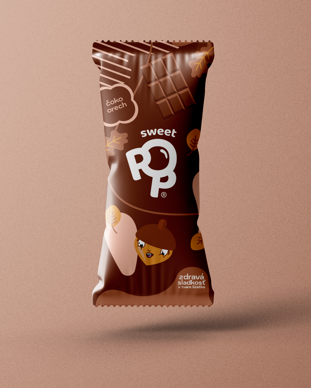 5 ks SweetPop RAW lízátka z datlí – čoko & lískový oříšek